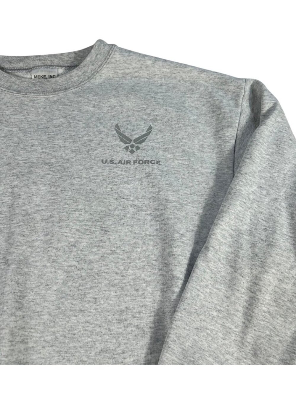 VTG U.S. Air Force Sweatshirt Gray XL by Meke Inc Made in USA Military Veteran